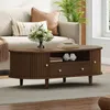 Merax Couchtisch mit Rolltür, Sofatisch mit 1 Schublade und Produktbild-Vorschau 12