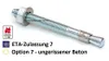 25 Fixanker M12 125x200mm verzinkt Schwerlastanker Produktbild-Vorschau 1