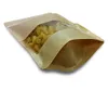 100x Standbodenbeutel Kraftpapier braun mit Fenster Produktbild-Vorschau 2