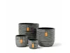 Capi 4-tlg. Blumentopf-Set Nature Rib Anthrazit Produktbild-Vorschau 7