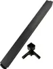 A black table leg and a black mounting bracket are shown against a white background. Produktbild-Vorschau