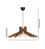 Opviq, Boomerang - Walnut, Kronleuchter, MDF-KÖRPER, Produktbild-Vorschau 5