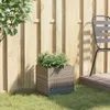 vidaXL Fioriera grigia 36x30x32 cm Poly Rattan Anteprima dell’immagine prodotto 3