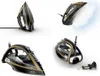 A collage of four images showing a Calor iron from different angles, including one with steam. Voir les images du produit