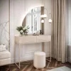 Make-uptafel QUINNIE KASHMIR met LED-spiegel Productafbeelding-voorbeeld 1