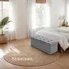Sitzhocker mit Stauraum 110 x 38 x 38 cm Produktbild-Vorschau 7