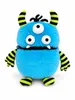 Monster Kuscheltier 28 cm Plüschmonster mit Lustigem Produktbild-Vorschau 2