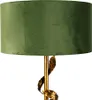 Vintage Stehlampe Antik Gold mit Grünem Schirm Linden Produktbild-Vorschau 2