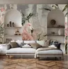 Muralo Selbstklebende Fototapete FLAMINGOS Vögel Blumen Produktbild-Vorschau 9
