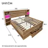 okwish Doppelbett Massivholzbett 160×200, Stauraumbett Produktbild-Vorschau 8