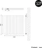 SONNI Paneelheizkörper 630×1004mm Doppellagig Weiß Vertikal Produktbild-Vorschau 7