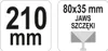 Yato YT-5141, Lisovacie kliešte, 8 cm, 3,5 cm, Uhlíková Náhľad obrázku produktu 2