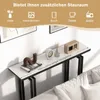 Stolik konsolowy COSTWAY o marmurowym wyglądzie, wąski Podgląd zdjęcia produktu 4
