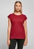 Build Your Brand Kurzarm-T-Shirt für Frauen Uapha dunkelrot Produktbild-Vorschau 2