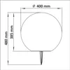 Grande lampada a sfera per esterni da 40 cm a LED RGBW a Anteprima dell’immagine prodotto 16