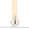 Guarnizione a ribalta per porta in silicone US RD 960 mm Anteprima dell’immagine prodotto 3