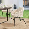 Zahradní židle Rope 51513, 2 ks, béžové, včetně sedáků a Náhled obrázku produktu 5