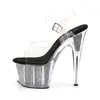 ADORE-708SRS Damen Sandale von Pleaser, Transparent Schwarz Produktbild-Vorschau 3