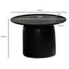 WOHNLING Couchtisch Sofatisch Massivholz Schwarz 60x60x40cm Produktbild-Vorschau 4