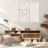 Bild auf Leinwand - Leinwandbild - 3 Teile - Porträt Afro Produktbild-Vorschau 7