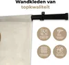 MuchoWow® Wandteppich Wandbehang Rund - Abstrakt - Braun Produktbild-Vorschau 3
