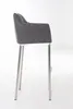 Barhocker HLO-CP1 E Stoff mit 4-Fuß Gestell  titangrau Produktbild-Vorschau 3