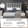 Yaheetech Polsterbett Doppelbett mit Höhenverstellbarem Produktbild-Vorschau 5
