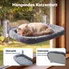 Fudajo Fenster Katzenhängematte 30 x 52 cm dunkelgrau, Produktbild-Vorschau 4
