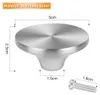 A stainless steel pot lid knob with dimensions indicated by measurement lines and text. Produktbild-Vorschau