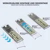 Externes M.2 NVMe SSD Gehäuse mit USB 3.1 Adapter 10 Gbps, Produktbild-Vorschau 5