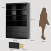 BEALIFE Scaffalatura 120x34x180 cm con 4 cassetti | MDF con Anteprima dell’immagine prodotto 4