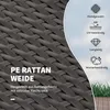 Outsunny polyratanová lounge pohovka dvoumístná zahradní Náhled obrázku produktu 5