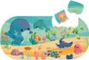 A cartoon-style underwater scene with various sea creatures, depicted as a puzzle. Produktbild-Vorschau