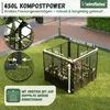 Heimfleiss Komposter Metall 450L Schwarz – Kompostkorb, Produktbild-Vorschau 3