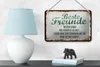 Blechschild Spruch 12x18cm Beste Freunde wissen grün braun Produktbild-Vorschau 5