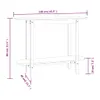vidaXL Konsolentisch Schwarz 110x40x80 cm Massivholz Kiefer Produktbild-Vorschau 18