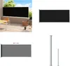 vidaXL Boční markýza výsuvná 180x500 cm černá - Boční Náhled obrázku produktu 1
