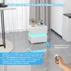 Szafka nocna LED COSTWAY z szufladami, podświetlana szafka Podgląd zdjęcia produktu 3