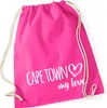 Huuraa Turnbeutel Cape Town my love 12 Liter Fuchsia Produktbild-Vorschau 1
