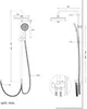 Rainsworth Duschsystem ohne Armatur Chrom - 25cm Rund Produktbild-Vorschau 5