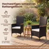 KOMFOTTEU Gartenstühle 2er Set, Balkonstuhl aus Polyrattan, Produktbild-Vorschau 3