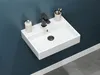 Aqua Bagno Solo Design Wand Keramik Waschbecken Waschtisch Produktbild-Vorschau 6