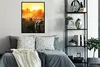 MuchoWow® Gerahmtes Poster Kühe - Sonnenuntergang - Wiese - Produktbild-Vorschau 5