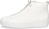 A side view of a white high-top sneaker. Voir les images du produit