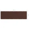 vidaXL Schermo privacy per balcone marrone 90x300 cm Anteprima dell’immagine prodotto 4