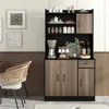 KOMFOTTEU Hochschrank Buffetschrank 180cm, Küchenschrank Produktbild-Vorschau 8