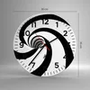 Wanduhr - Rund - Glasuhr - Spirale Streifen Komposition - Produktbild-Vorschau 3