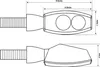 Lampeggiatore ARROW, Carbon look, lungo, E-pr., coppia Anteprima dell’immagine prodotto 8