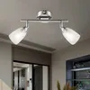 LED Deckenleuchte, bewegliche Spots, silber, chrom, L 25 cm Produktbild-Vorschau 2
