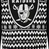 NFL Las Vegas Raiders Ugly Sweater Big Logo 2-Color Produktbild-Vorschau 4